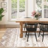 Area Rugs Moroccan Rugs Geometric Rug Non-Slip Rugs Abstract Distressed Accent Carpet - 2 of 4