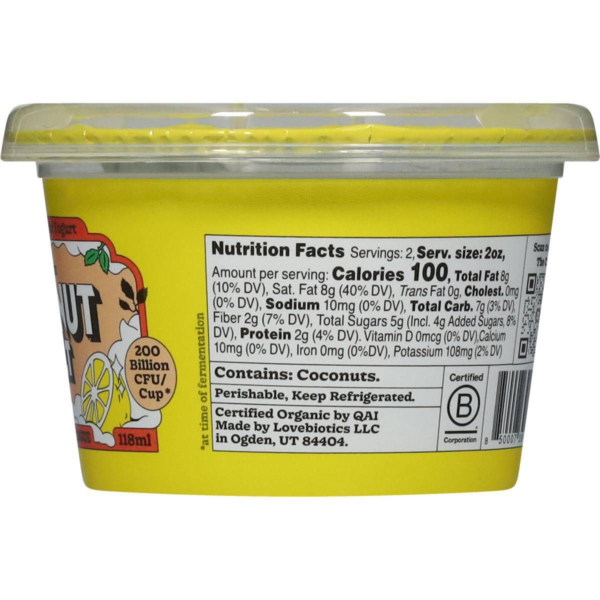 The Coconut Cult Organic Lemon Meringue Coconut Yogurt - 4oz - thumbnail 3