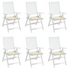 vidaXL Chair Cushion Set of 6 Grey Oxford fabric (100% polyester) - 4 of 4