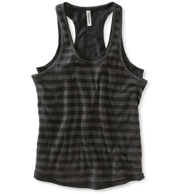 Aeropostale Womens Shimmer Stripe Tank Top