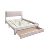 Queen Size Upholstered Platform Bed with Storage Drawer for Bedroom - 4 of 4