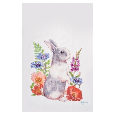 C&F Home Sunny Bunny II Printed Cotton Flour Sack Kitchen Towel