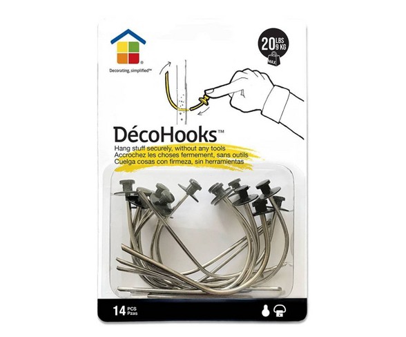 20lb Deco Hooks Clear - Under the Roof Decorating