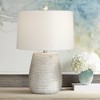 360 Lighting 23" High Small Mid Century Modern Accent Table Lamp Handcrafted Sandstone Finish Ceramic Single Living Room Bedroom Colors May Vary - 2 of 4
