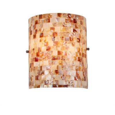 Chloe Lighting Shelley Mosaic 1 Light Wall Sconce 8.3" Wide