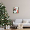Stupell Industries Gnome Skiing Winter Slopes Black Floater Framed Canvas Wall Art - 2 of 4