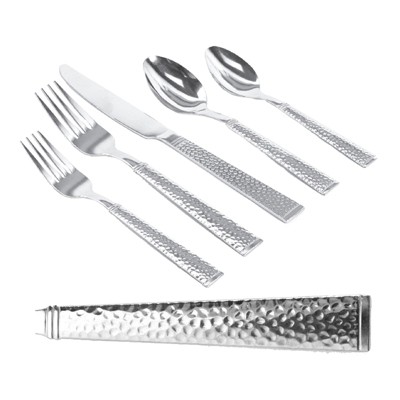 Gibson Prato 24-Piece Stainless Steel Flatware Set