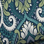 sapphire aurora blue damask
