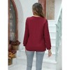 Maternity Tops Sweatshirt Button-Slit Faux Sweater - 2 of 4