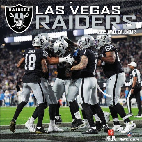 Nfl Las Vegas Raiders 2025 12"x12" Team Wall Calendar : Target