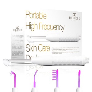 Project E Beauty D'arsonval High Frequency Wand | Purple Violet Beauty Skincare Acne Spot Pimple Removal Skin Face Tightening Lifting Facial - 1 of 4