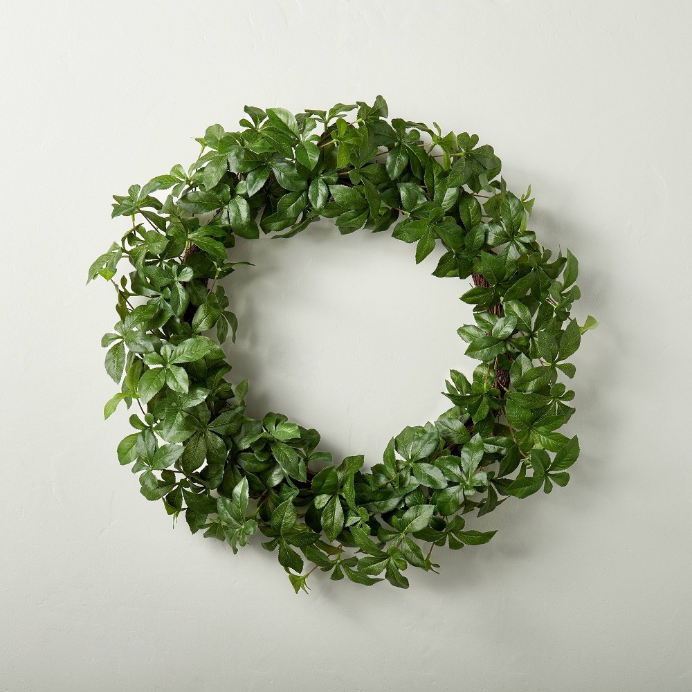 24" Faux Gypsophila Wreath - Hearth & Hand™ with Magnolia