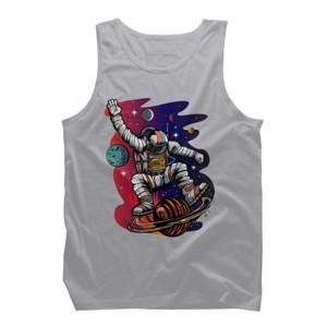 Men's Design By Humans Space Ride By Adamzworld Tank Top - 1 of 4