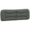 vidaXL Headboard Cushion Dark Gray 59.8" Fabric - 2 of 4