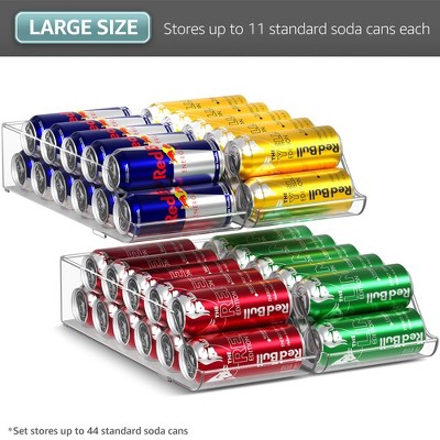 Sorbus 4 Pack Slim Can Organizer for Fridge, Pantry, Kitchen Organization and Storage — фото 6