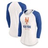 MLB New York Mets Women's White 3/4 Sleeve Fashion T-Shirt - 3 of 3