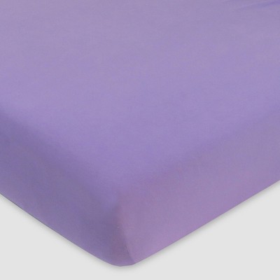 Honest Baby Organic Cotton Fitted Crib Sheet - Purple