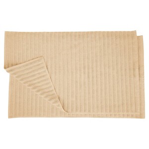 Classic Solid Eco-Friendly Modern Textured Premium Cotton Traditional 2-Piece Absorbent Bath Mat Set by Blue Nile Mills - 1 of 4
