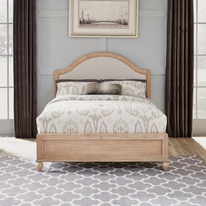 Queen Cambridge Bed White Wash - Home Styles