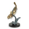 SPI Home Metal Shallow Water Fighter Redfish Figurine – 10" Coastal Marine Sculpture, Nautical Sport Fish Decor - 4 of 4