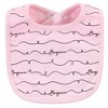 Hudson Baby Infant Girl Cotton Bib and Sock Set 5pk, Pink Bonjour, One Size - 2 of 4