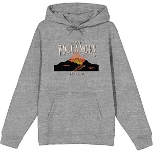 Adventure Society Hawaii Volcanoes Long Sleeve Adult Hooded Sweatshirt - 1 of 2