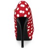 Allegra K Women's Polka Dots Platform Round Toe Ankle Strap Stiletto High Heel Pumps - 4 of 4