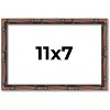 PosterPalooza | 11x7 Thin Bamboo Picture Frame, UV Acrylic, 2 Finishes - Gold and Brown - 2 of 4