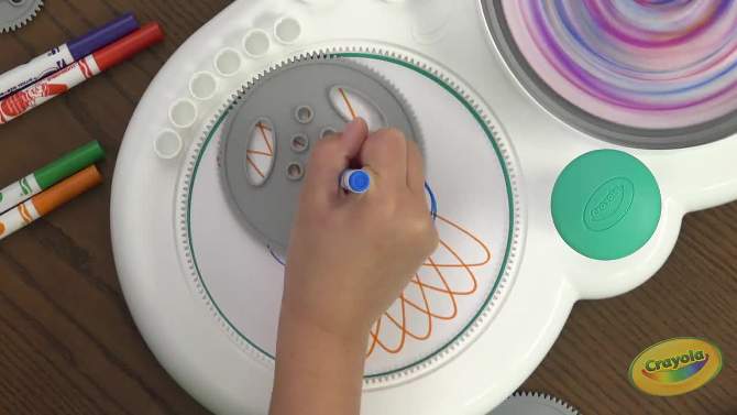 Crayola Spin & Spiral Art Station Activity Kit, 2 of 8, play video