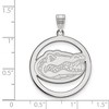 Black Bow Jewelry Sterling Silver Florida Gators NCAA Extra Large Pendant - 2 of 3