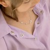 Girls' Religious Bezel Set Cross Sterling Silver Pendant Necklace - In Season Jewelry - 3 of 4