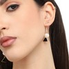 SOHI Women's Black Unbalanced Drop Earrings - 3 of 3