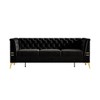CAVINAS Couches for Living Room 82" Sofa Velvet Upholstered 3-Seat Couch Soft Sponges Chesterfield Sofa with Gold Legs - 2 of 4