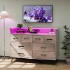 8 Drawers Dresser with LED Light and Charging Station for Bedroom - 2 of 4