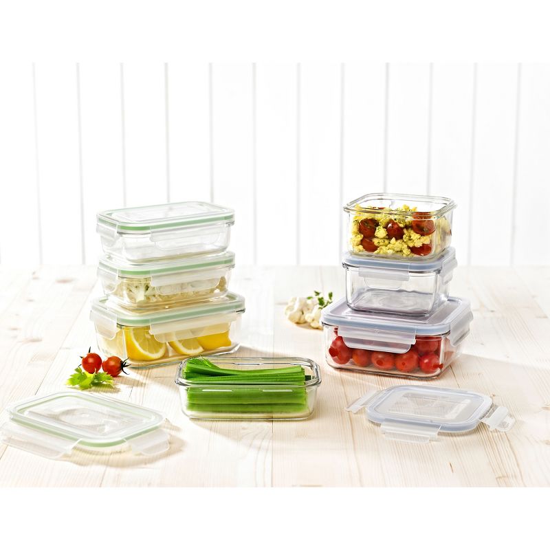 Glasslock Oven, Freezer, and Microwave Safe Stackable Glass Food Storage & Bakeware Container Set w/ Latching Lids for Storage and Meal Prep, 2 of 3