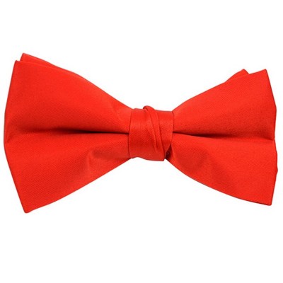 Young Boy's Pre-tied Adjustable Length Bow Tie - Formal Tuxedo Solid Color