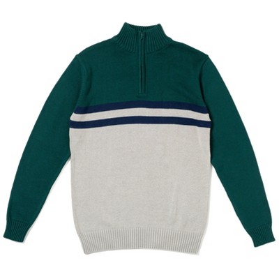 Cozeeme Adult Half Zip Long Sleeve Sweater 