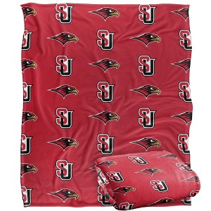 Seattle University Logo Pattern Silky 50x60 Blanket, 1 Sided - 1 of 4