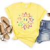 Simply Sage Market Women's Tie Dye Sun Short Sleeve Graphic Tee - XL - Yellow - 3 of 3