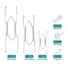 Unique Bargains Decorative Stainless Steel Invisible Wall Plate Kitchen Racks 12 Pcs - 4 of 4