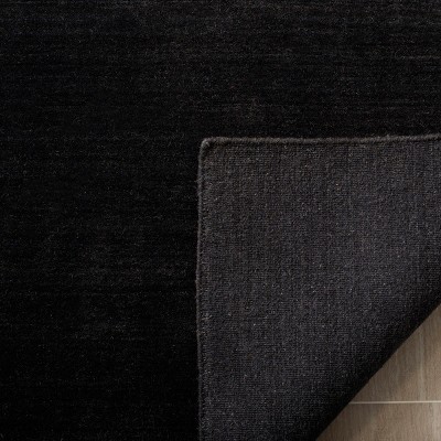 Handmade Black Wool 3' x 5' Tufted Area Rug