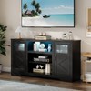 58" Farmhouse TV Stand , Entertainment Center for TVs up to 70 Inch - 3 of 4