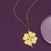 Ross-Simons Italian 14kt Yellow Gold 4-Leaf Clover Pendant Necklace - 3 of 4