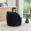 SEYNAR Modern Glam Velvet Upholstered 360 Degree Swivel Accent Armchair - 3 of 4