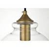 Elegant Lighting Destry 1 Light Chrome Pendant With Clear Glass - 4 of 4