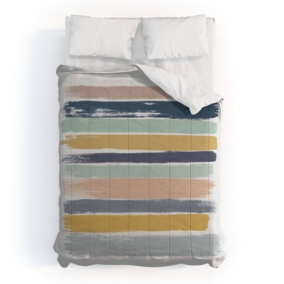 Orara Studio Pastel Stripes Comforter Set - Deny Designs