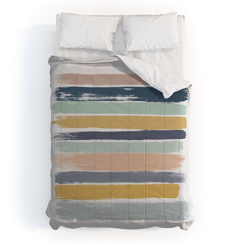Orara Studio Pastel Stripes Comforter Set - Deny Designs, 1 of 5