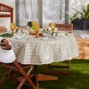 Design Imports Natural Polka Dot Vinyl Tablecloth 70 Round - 3 of 4