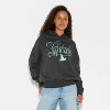 Women's Fabulously Wicked Graphic Hooded Sweatshirt - Black - 2 of 3