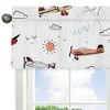 Sweet Jojo Designs Window Valance Treatment 54in. Airplane Red Blue and White - 4 of 4